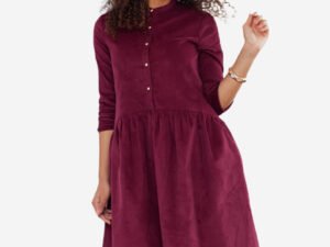 Meena dress maroon